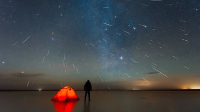 The Geminids — this year's only multicolored meteor shower — peaks next week. Here's how to watch.