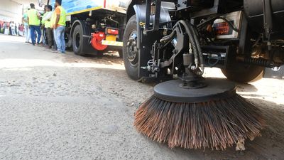 Truck-mounted sweeping machines launched to clean Kochi city roads