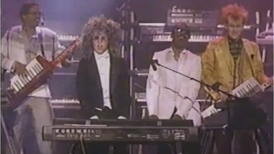 The classic clip of Stevie Wonder, Herbie Hancock, Howard Jones and Thomas Dolby playing the 1985 Grammy Awards is not just the most '80s thing ever, but - thanks to John Denver - a lesson in synth history