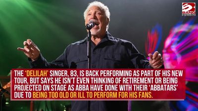 What time is Tom Jones on stage at London's 02 Arena?