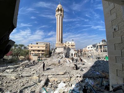 Hamas says Gaza mosque destroyed, urges UNESCO to save heritage