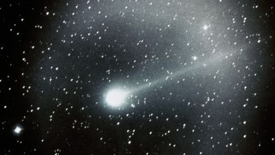 Halley's Comet begins its 38-year journey back toward Earth tonight