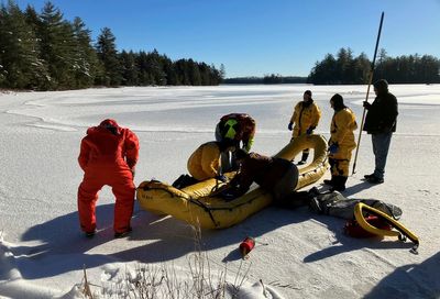 Maine man dies while checking thickness of lake ice, wardens say