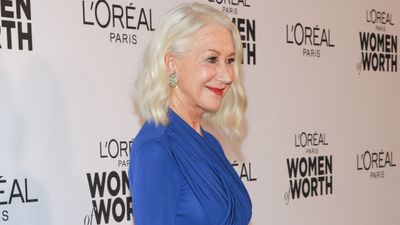Helen Mirren debuted a fishnet dress on the red carpet - and shared a loved up moment with Adele