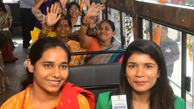 Telangana Chief Minister launches free bus rides for women and enhanced Aarogyasri Scheme
