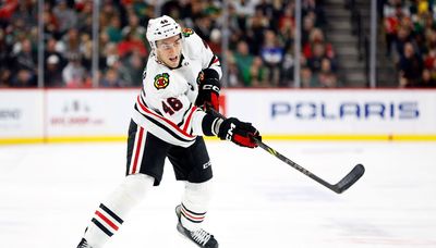 Amid Blackhawks’ losing malaise, Louis Crevier provides an injection of joy