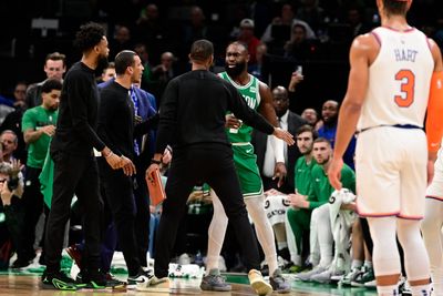 Jaylen Brown’s ejection in the Boston Celtics’ win vs. the New York Knicks Friday