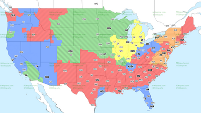 NFL Week 14 TV coverage maps