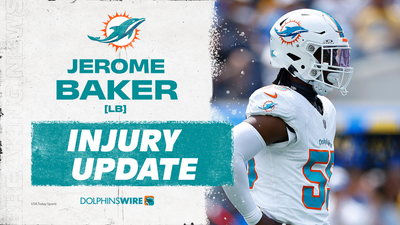 Dolphins rule out RG Robert Hunt for MNF, place LB Jerome Baker on IR