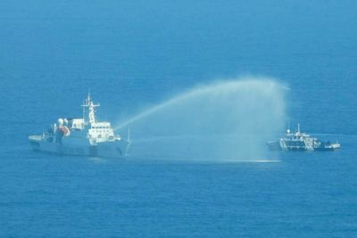 US and Philippines condemn the Chinese coast guard's water cannon blasts on fisheries vessels