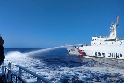 Philippines says Chinese coast guard assaulted its vessels with water cannons for a second day