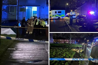 Mercy crews tape off Glasgow flat as man found dead after fire