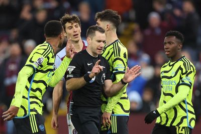 Arsenal fans fume at referee decisions in Aston Villa loss – ‘The league doesn’t want us to win’