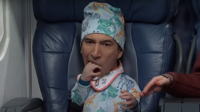Adam Driver Played A Baby Screaming On An Airplane During A Ridiculous SNL Sketch