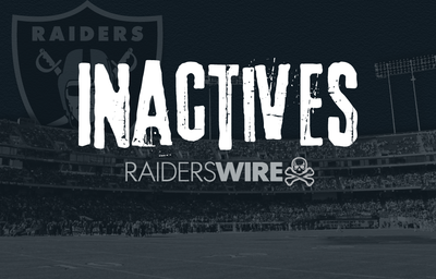 Raiders announce Week 14 inactives vs. Vikings