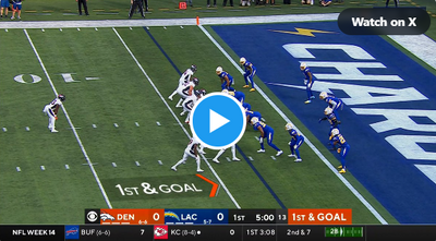 WATCH: Jonathon Cooper interception sets up Javonte Williams TD