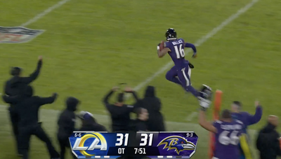 Lamar Jackson compared Tylan Wallace’s walk-off punt-return TD to an epic film