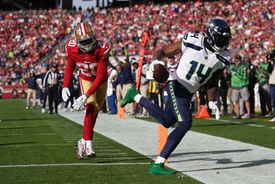 DK Metcalf smashes part of Seahawks bench to pieces with his helmet