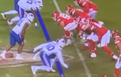 Did Von Miller get away with being offsides the play after Chiefs were flagged?