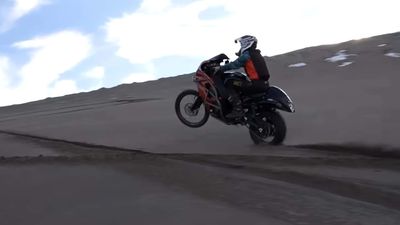 Watch A Hayabusa Fly With Dirt Bikes On Sand Dunes