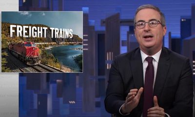 John Oliver on the ‘terrifying’ state of America’s freight train industry