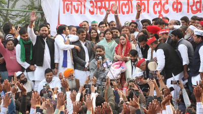 Uttar Pradesh: SP leader attends 'mahapanchayat' as MLA’s hunger strike enters 8th day