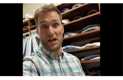 Kirk Cousins Comically Tried on Different ‘Dad Fits’ From His Closet for ‘ManningCast’ Appearance