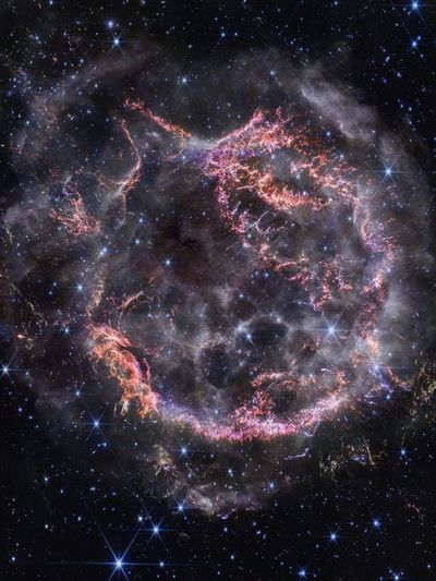 Supernova Remnant Cassiopeia A Shines Like A Festive Ornament In New NASA Image
