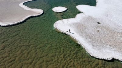 Lost world of lagoons filled with mounds of microbes discovered in Atacama desert