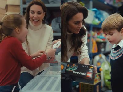 Princess of Wales enlists George, Charlotte and Louis as they volunteer at baby bank