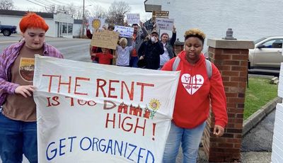 Madison County Tenants’ Union holds rally to oppose rising evictions, stop housing and shelter cri