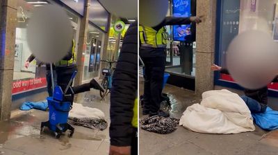 Homeless man whose sleeping bag was soaked by McDonald’s security guard breaks silence