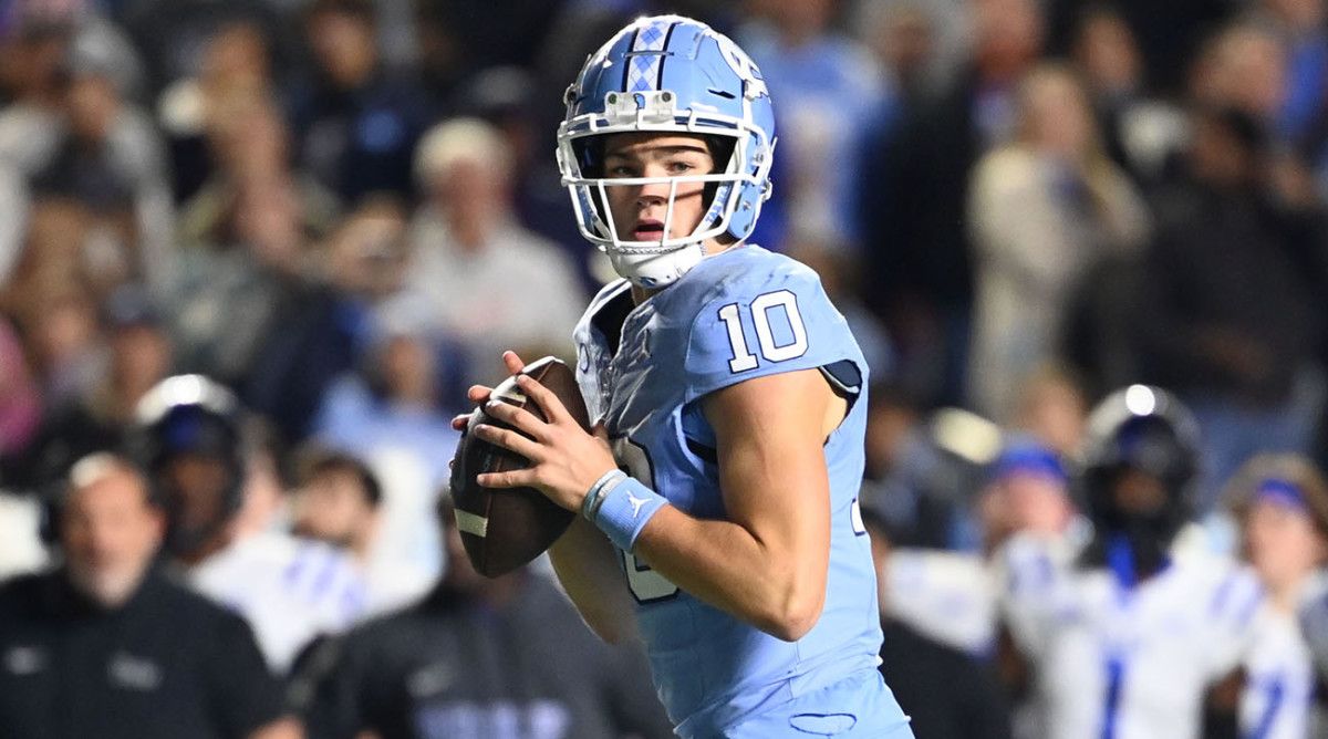 North Carolina QB Drake Maye Declares for 2024 NFL…