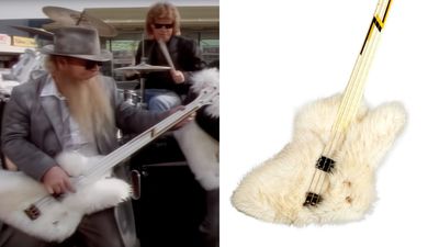 “Billy drops the line, ‘I'm sending you some sheepskins. I want you to put them on some guitars’”: Dusty Hill’s iconic fur-covered spinning bass from ZZ Top’s Legs video just sold at auction – and absolutely smashed its estimated sale price