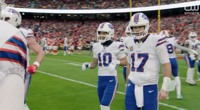 Mics caught a feisty Josh Allen trash talking the Chiefs after scoring a touchdown in Bills win