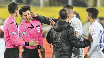 Watch: Knocked out! Club president punches referee, Turkey suspends league football