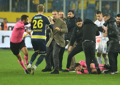 President of Turkish football club arrested after punching referee
