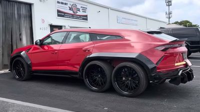 Wild Six-Wheeled Lamborghini Urus Has Three Powered Axles