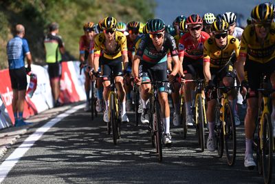 Cian Uijtdebroeks turns up to Jumbo-Visma training camp in black kit