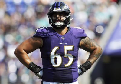 John Harbaugh discusses strategy to rotate offensive tackles in win over Rams