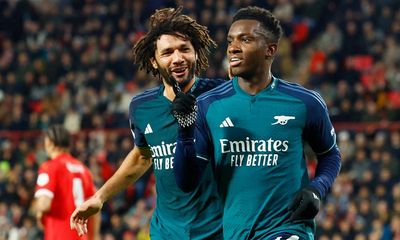 Eddie Nketiah’s strike caps Arsenal’s stirring Champions League group campaign