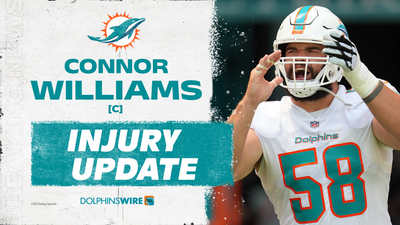 Dolphins C Connor Williams suffers torn ACL, will miss the rest of the season