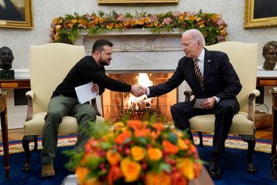 Watch: Biden and Zelensky speak at White House to push for Ukraine funding