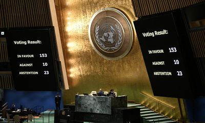 US increasingly alone in Israel support as 153 countries vote for ceasefire at UN