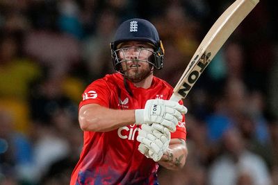 West Indies chasing 171 after England’s late collapse in first T20 in Barbados