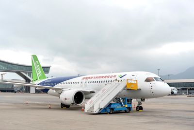 China-made C919, ARJ21 passenger jets on display in Hong Kong