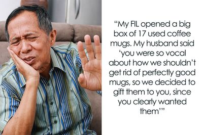 Grumpy FIL Complains About A ‘Wasteful Generation’, Gets 17 Secondhand Mugs For Christmas