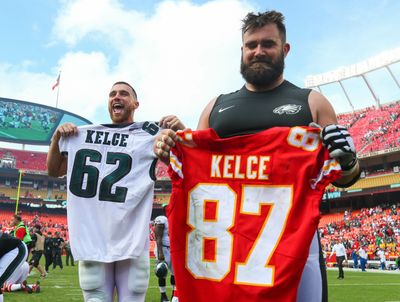 Travis and Jason Kelce credit Taylor Swift and Kylie for UK jersey sales in funny New Heights exchange