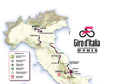 Giro d'Italia Women 2024 route