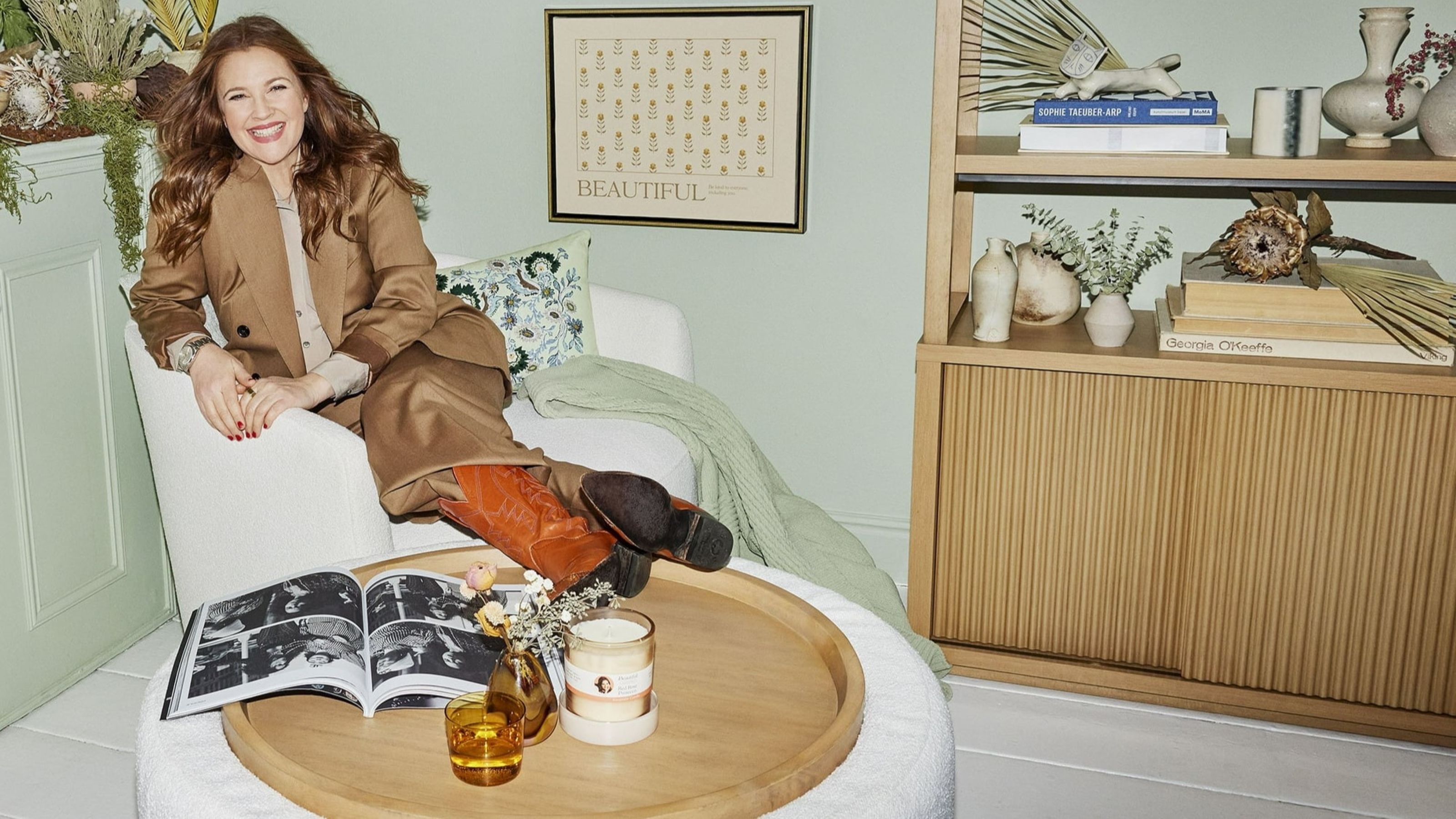 Drew Barrymore's Viral Bouclé Swivel Chair is…